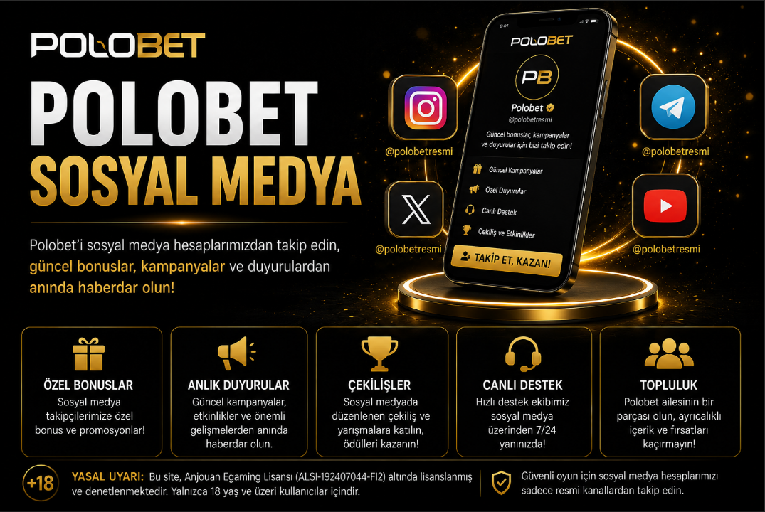 Polobet sosyal medya hesapları X Twitter Instagram Telegram Polobet App ve Heylink platformları